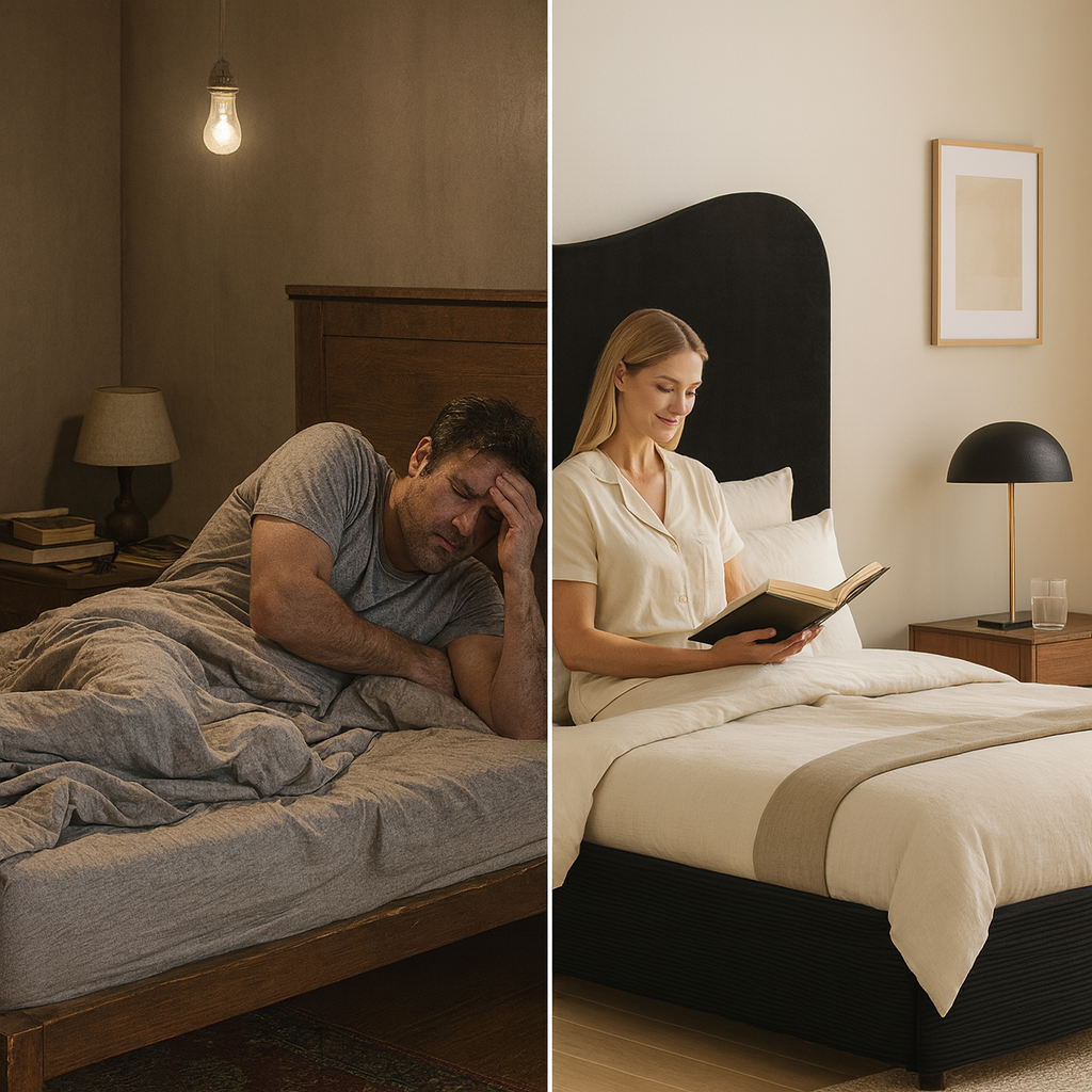 Velvet Noir Queen – Modern Upholstered Statement | Queen Bed Frame | Trufairs