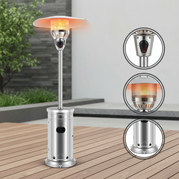 48000 BTU Patio Heater with Simple Ignition System