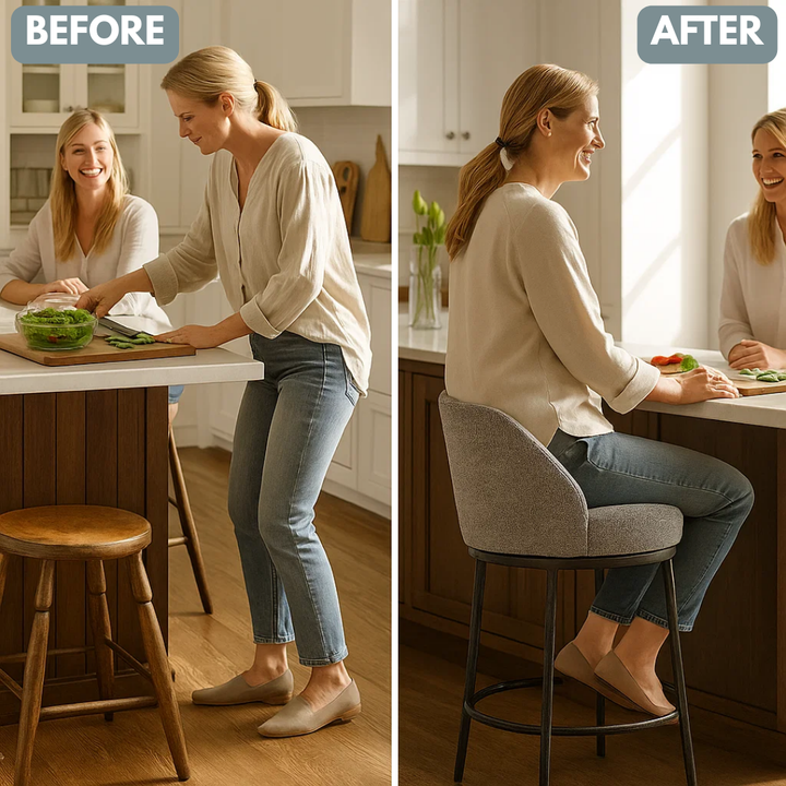 Nordhavn Gray Swivel Counter Stool – Modern Style & Comfort | Counter Stool | Trufairs