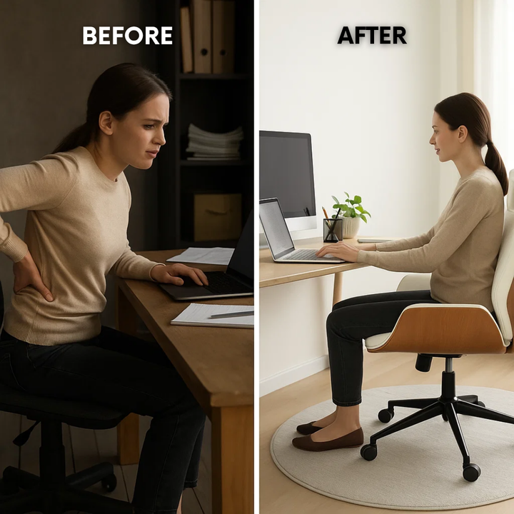 White High Back Executive Chair – Ergonomic Faux Leather with Adjustable Height | Modern Office Chair | Trufairs