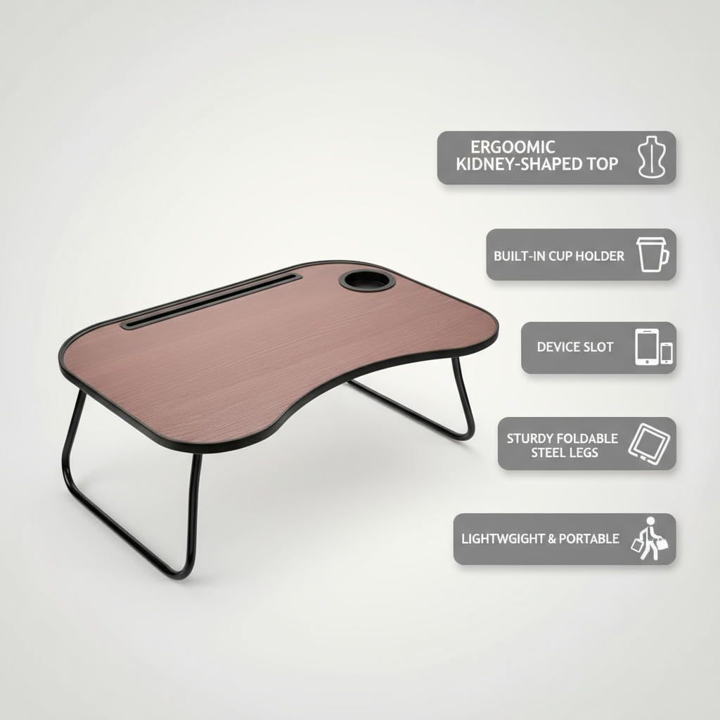 Laptop Stand for Bed ,Portable Lap Desk,23.8"*15.8"*10"
