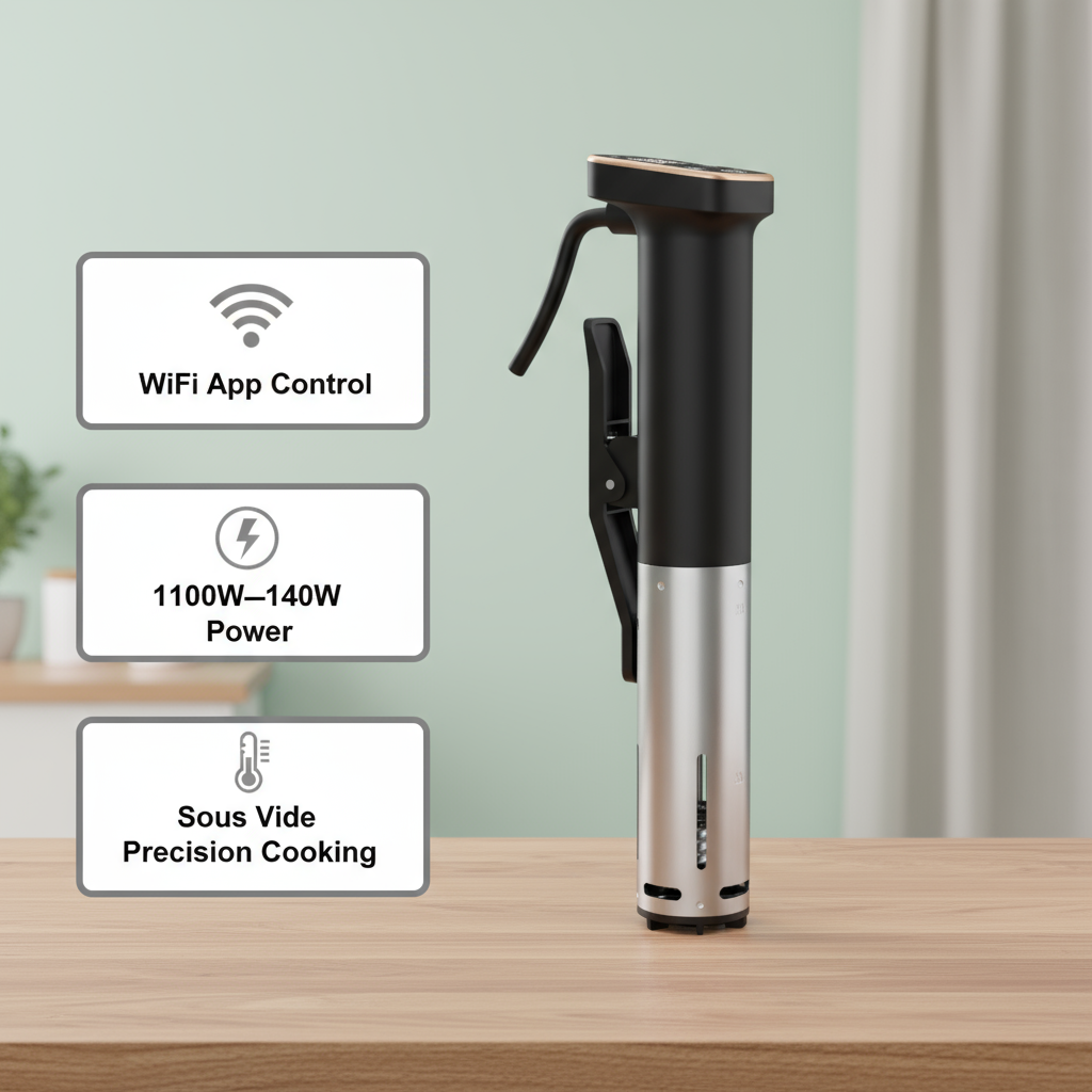WIFI / APP Steak low temperature slow cooking machine vacuum low temperature cooking multifunctional cooker 1100W-1400W multi-function low temperature slow cooking machine