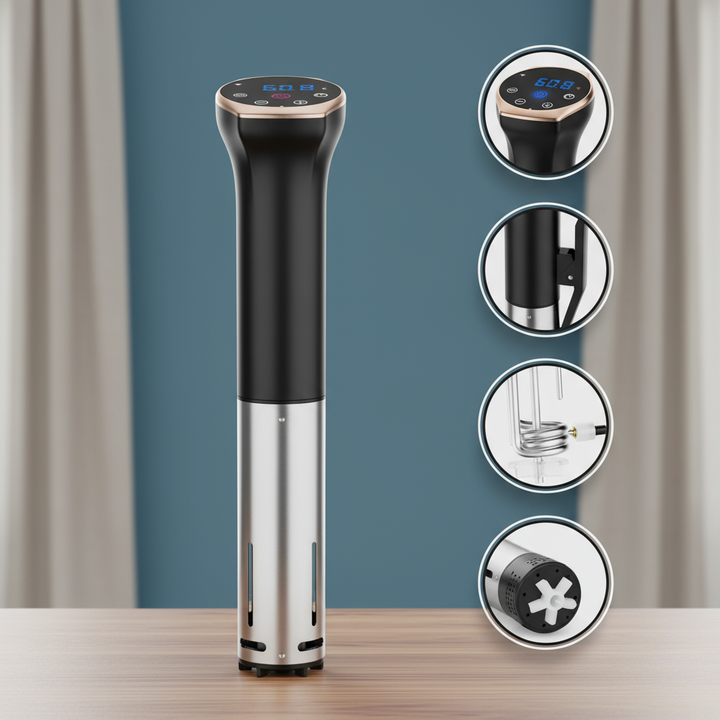 Intelligent cooking low temperature slow cooking machine WIFI / APP steak low temperature slow cooking machine 1100W-1400W vacuum low temperature cooking kitchen appliances, cooking appliances