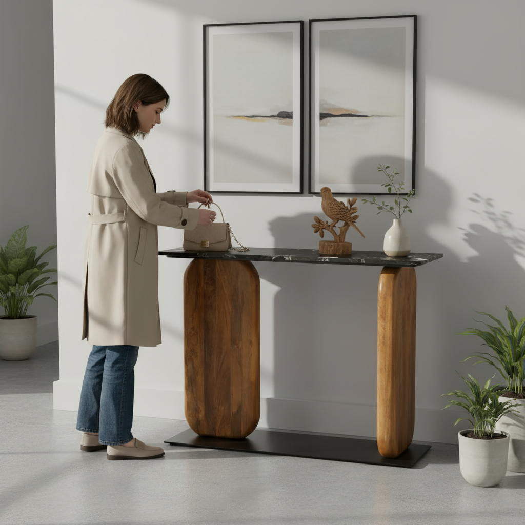 Pemba Console Table Multicolor