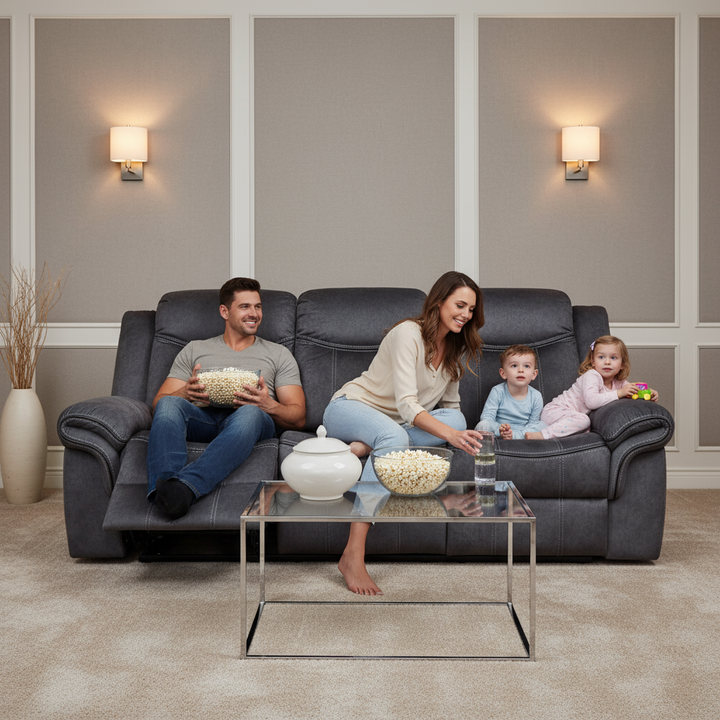 U2200 Domino Granite Power Recliner Sofa