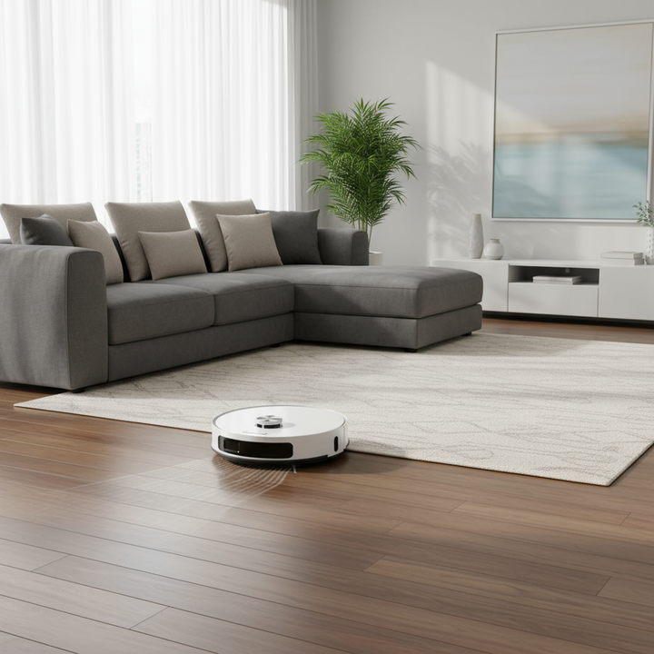 PSS9W  Dual-line Laser Navigation Vacuum Cleaner Double rotating mop Dry and Wet Cyclonic Vacuum Cleaner Battery life 120min Power 64W 5200mAh 4000pa powerful suction BLDC55 Dustbin capacity 230ml, s