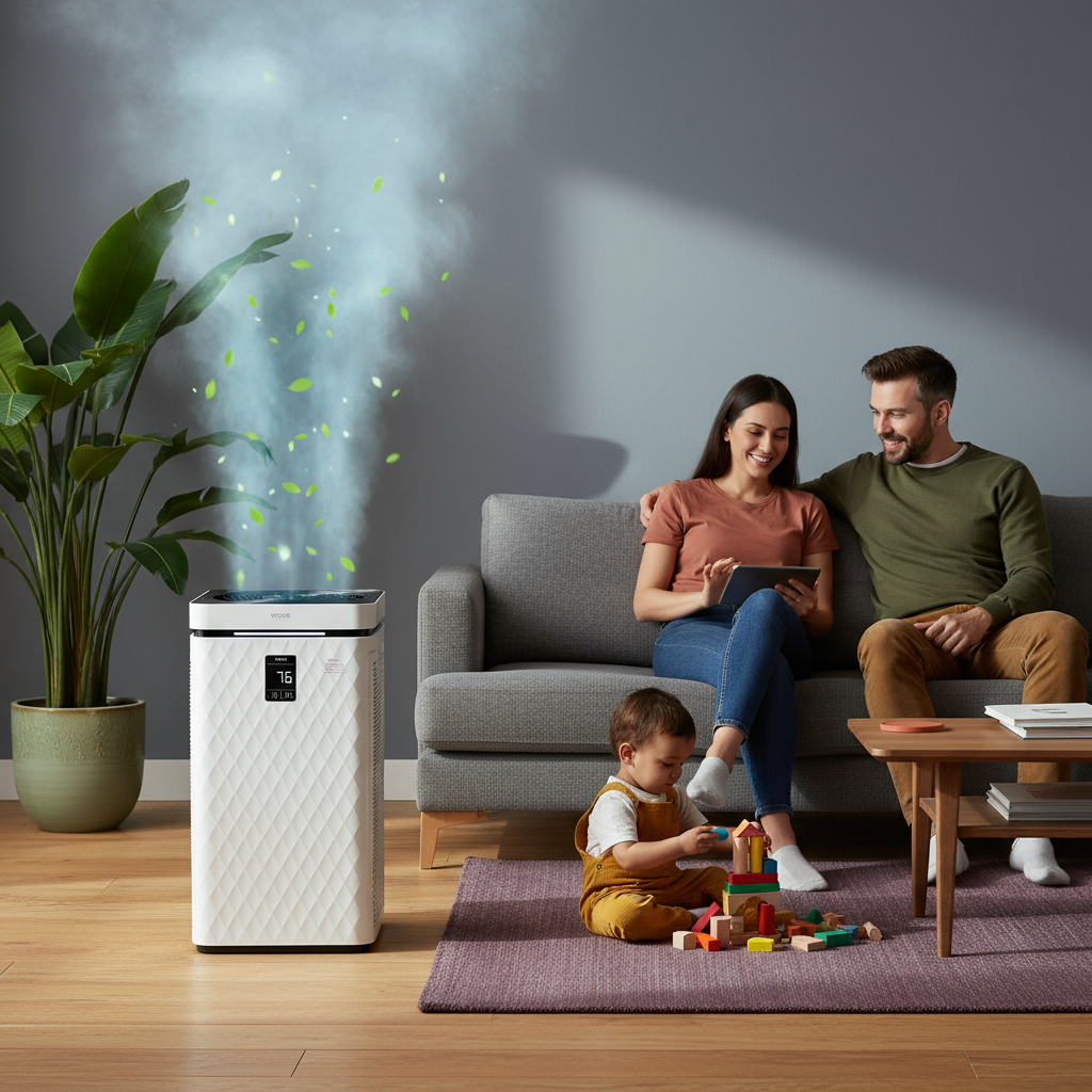 3139 ft²/h Air Purifier H13 HEPA Smart Air Purifier for Home & Office