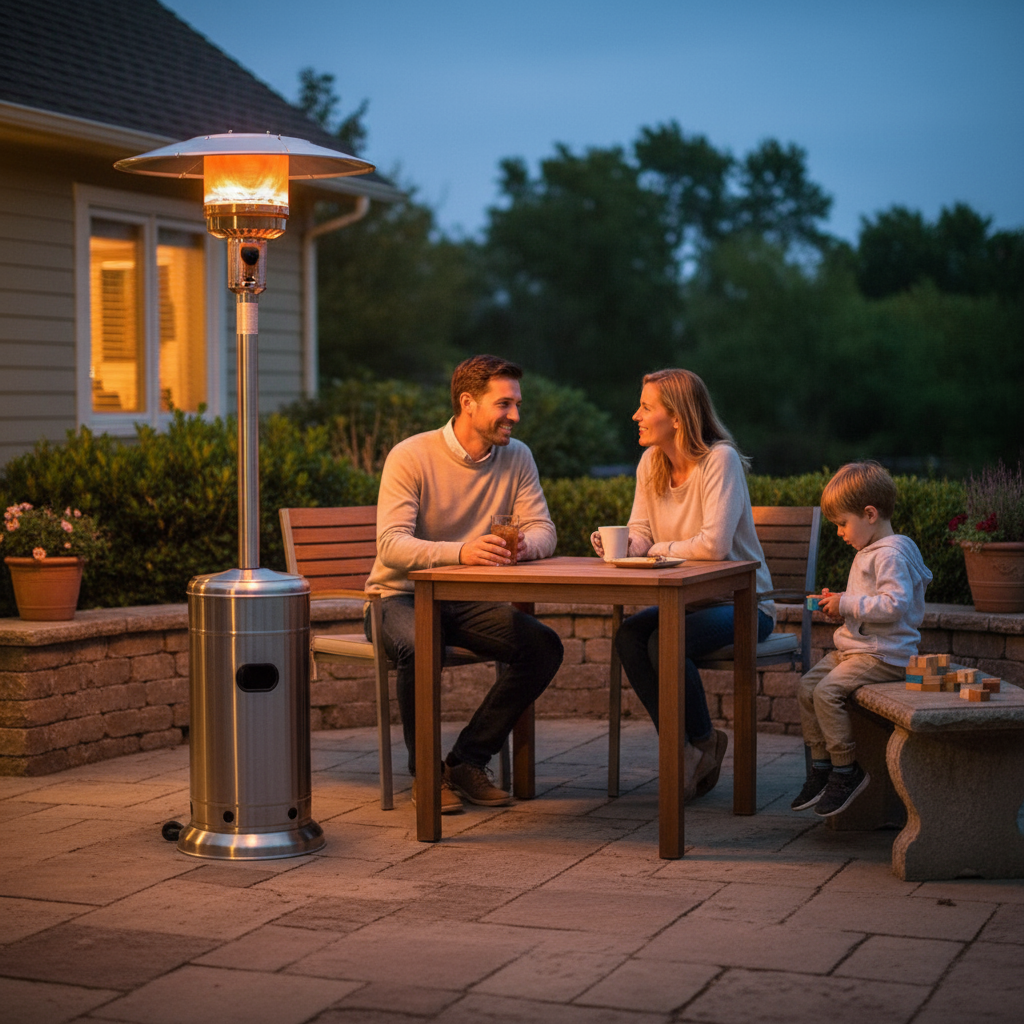 48000 BTU Patio Heater with Simple Ignition System