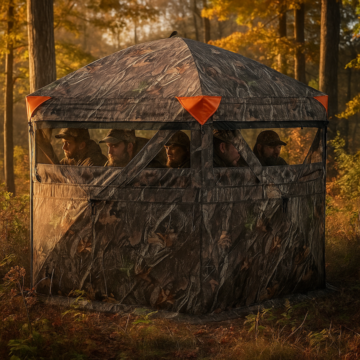 Vevor 288° See-Through Ground Hunting Blind – Spacious 6-7 Person Pop-Up Deer & Turkey Blind with Carrying Bag | Trufairs