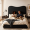 Velvet Noir Queen – Modern Upholstered Statement | Queen Bed Frame | Trufairs