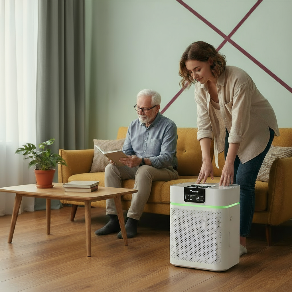 Air Purifiers Up To 1730 sqft H13 HEPA Air Cleaner For Pets Smell Smoke Pollen