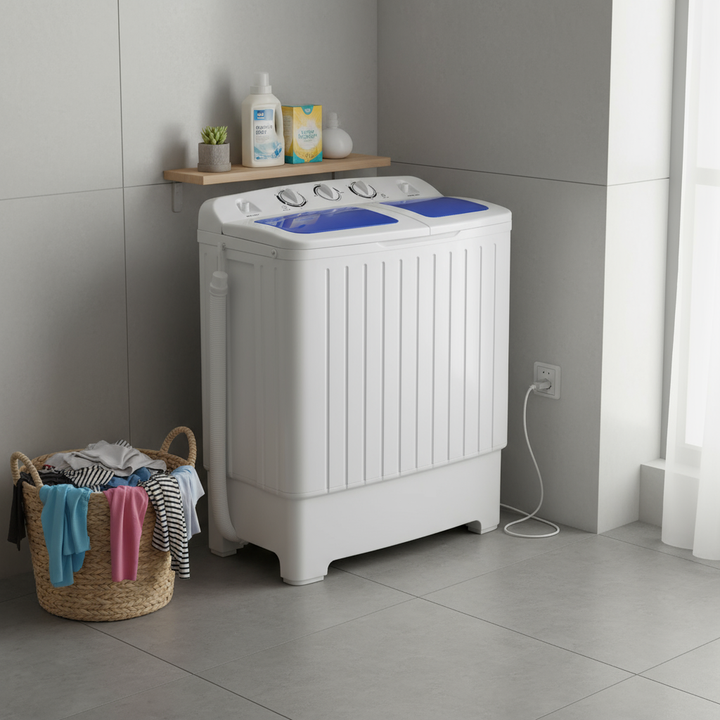 Apartments Compact Twin Tub Spin Washing Machine Dryer