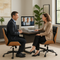 Ergonomic Executive High Back Chair – Plush Black Vinyl Comfort | Office Seating | Trufairs