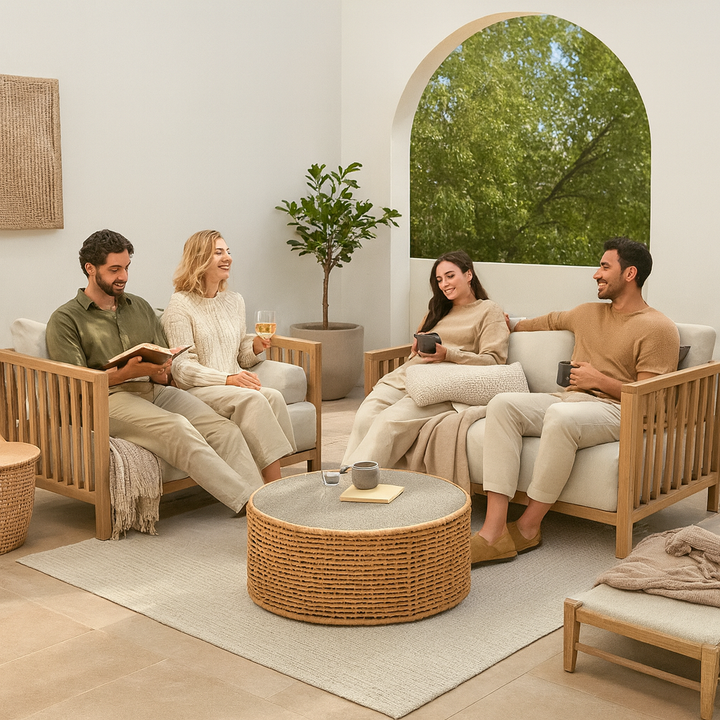 Modern Outdoor Daybed – Spacious Comfort in Gray | Patio Lounge Lounger | Trufairs