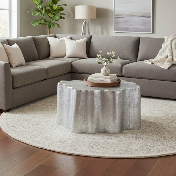 Kortha Coffee Table Antique Silver