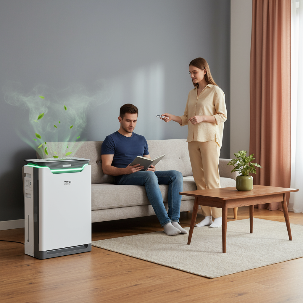 Air Purifier 2000 ft²/h True HEPA 13 Filter Air Cleaner for Home Large Room