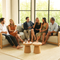 Urban Brown Poly End Table – Weatherproof Modern Accent | Outdoor/Indoor Utility | Trufairs