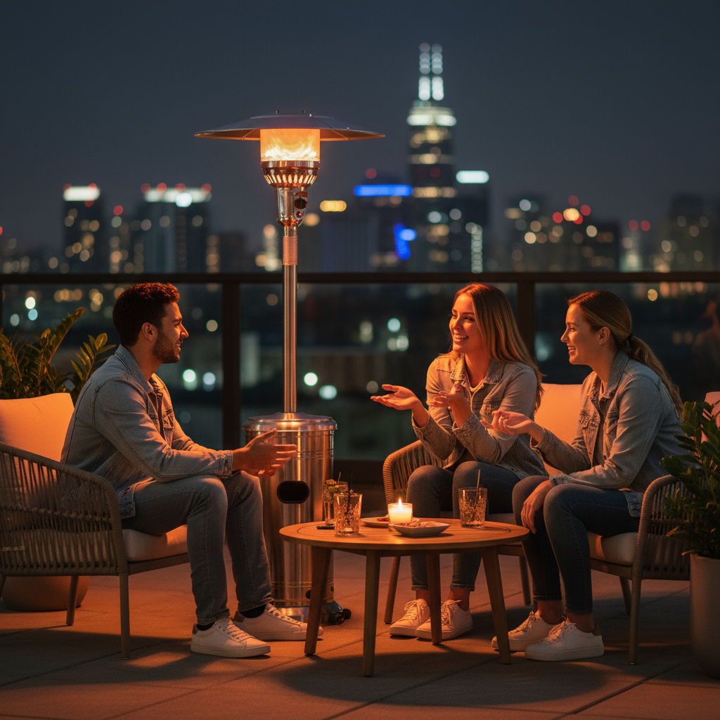 48000 BTU Patio Heater with Simple Ignition System