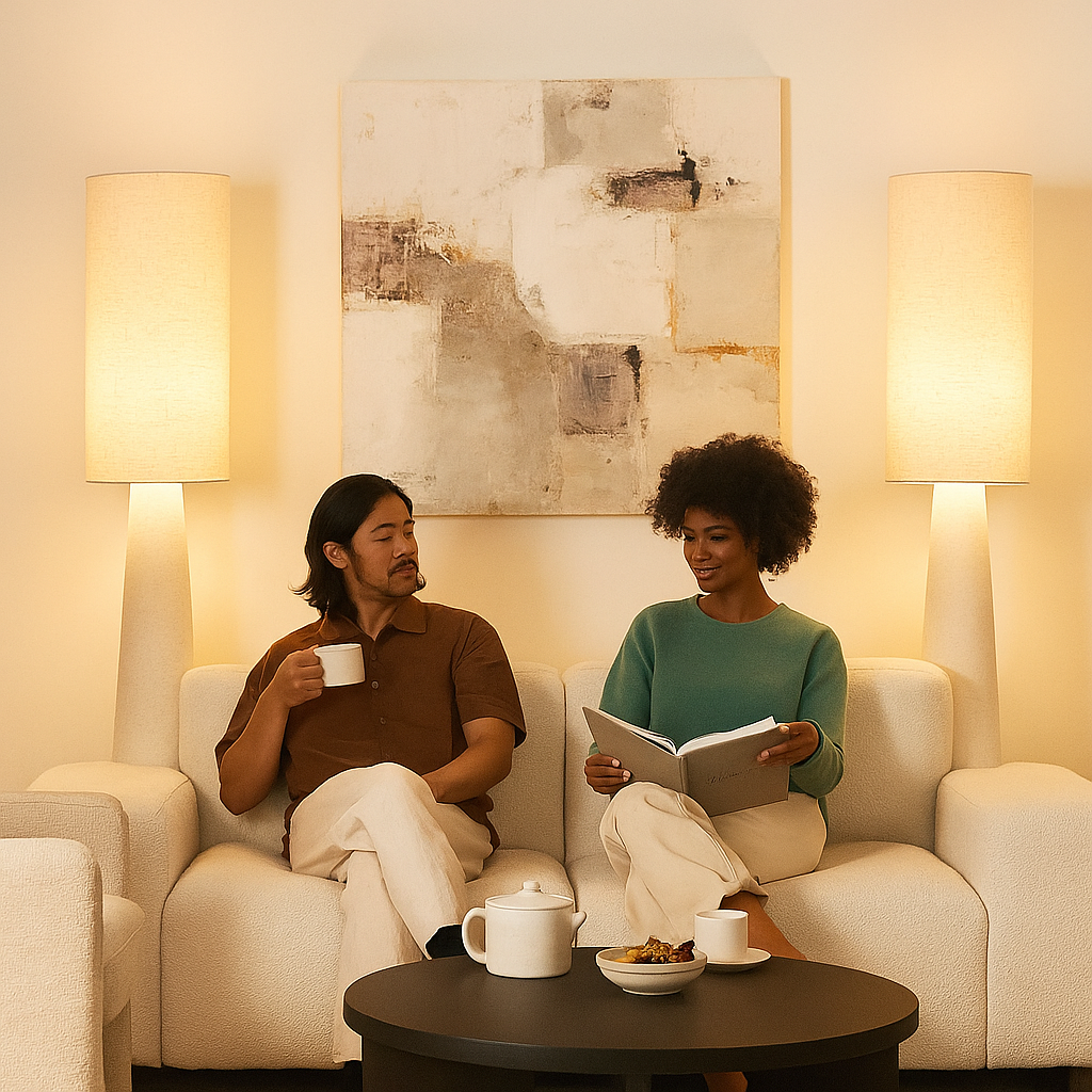 Ultra-Slim Ambient Floor Lamp – Modern Vertical Lighting for Living Spaces | Contemporary Floor Lamp | Trufairs