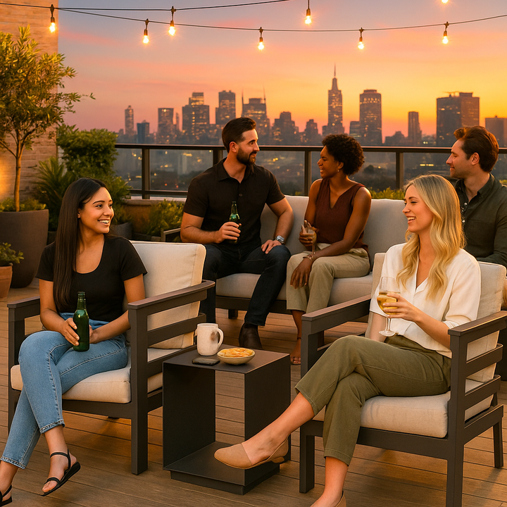 Contemporary Outdoor Accent Table – Sleek Durability & Modern Charm | Side Table | Trufairs