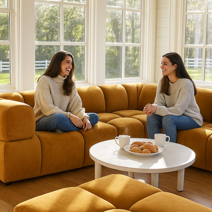 Rist Brown Corner Chair – Cozy Elegance & Support | Accent Chair | Trufairs