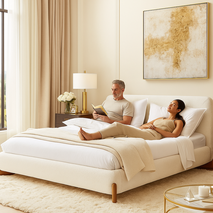 Elegance Upholstered Queen – Modern Bedroom Centerpiece | Queen Bed Frame | Trufairs