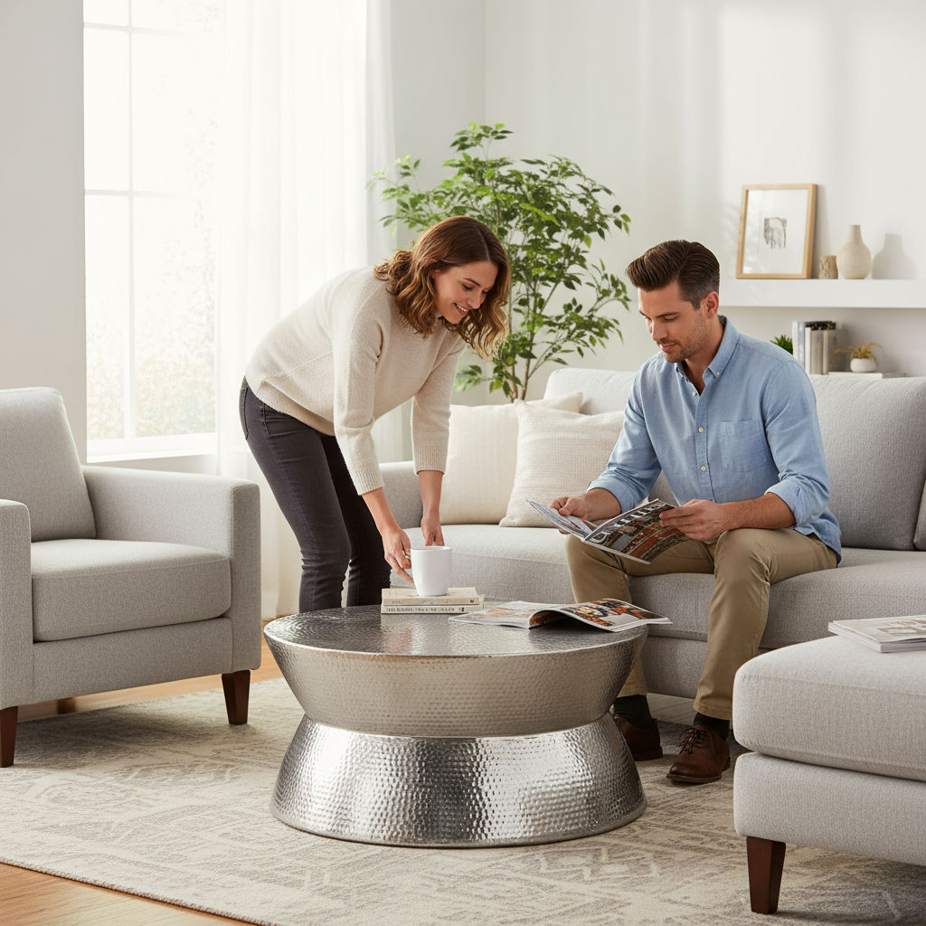 Madryn Coffee Table Silver