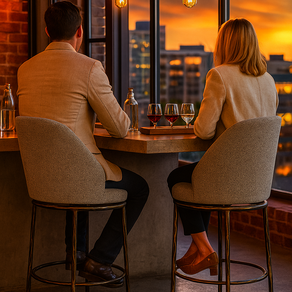 Nordhavn Gray Swivel Counter Stool – Modern Style & Comfort | Counter Stool | Trufairs
