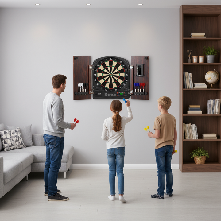 VEVOR Dartboard and Cabinet Set Complete with All Accessories Easy Assembly