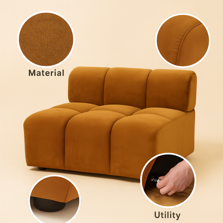 Rist Brown Middle Chair – Stylish Comfort & Support | Accent Chair | Trufairs