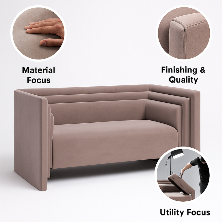 Urban Duo Loveseat – Plush Taupe Comfort | Modern Seating | Trufairs