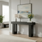 63-Inch Long Console Table, Wooden Rectangular Sofa Table Behind The Couch