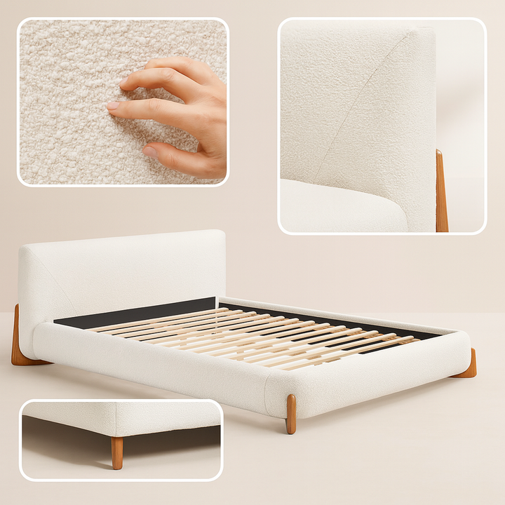 Elegance Upholstered Queen – Modern Bedroom Centerpiece | Queen Bed Frame | Trufairs