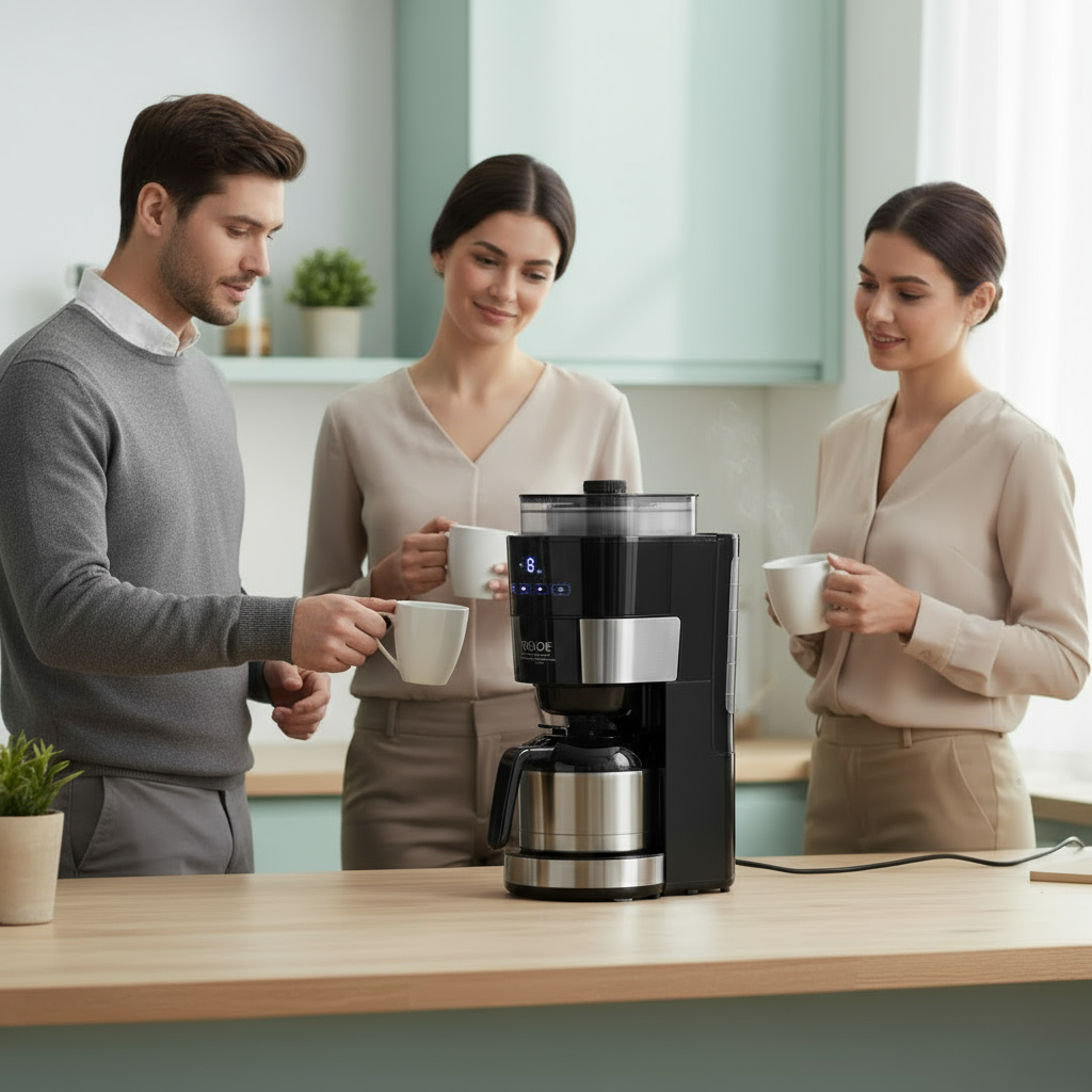 VEVOR 8-Cup Coffee Maker Drip Coffee Machine with 3 Brew Strength Control