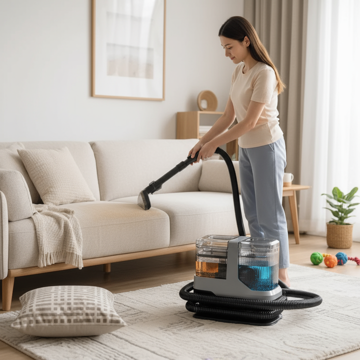 PS688  600W Vacuum Cleaner + Pet Care Hair Deep Cleaning Carpet/Mat/Furniture Fabric/Car Interior Vacuum 4in1 Vacuum Wifi+APP Connection, 19kpa Tube Length 1.5M Cable 4M SUS+HEPA filter, UV-C+ultraso