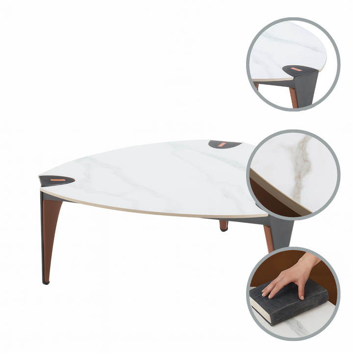 Bogey Coffee Table Multicolor – Contemporary Sintered Stone Design by Zuo Modern | Trufairs