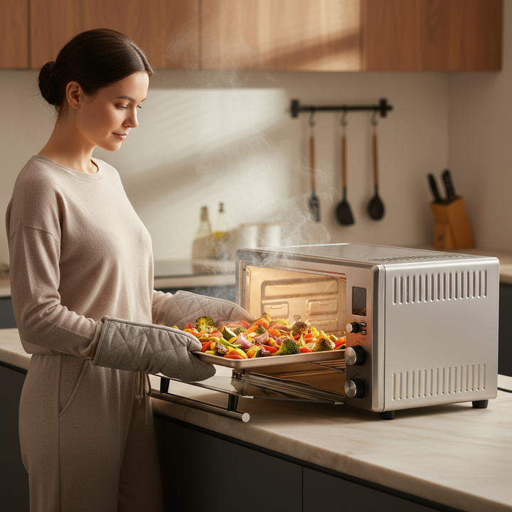 VEVOR Countertop Convection Oven 28L Toaster Baker 10-IN-1 1800W for Home Use