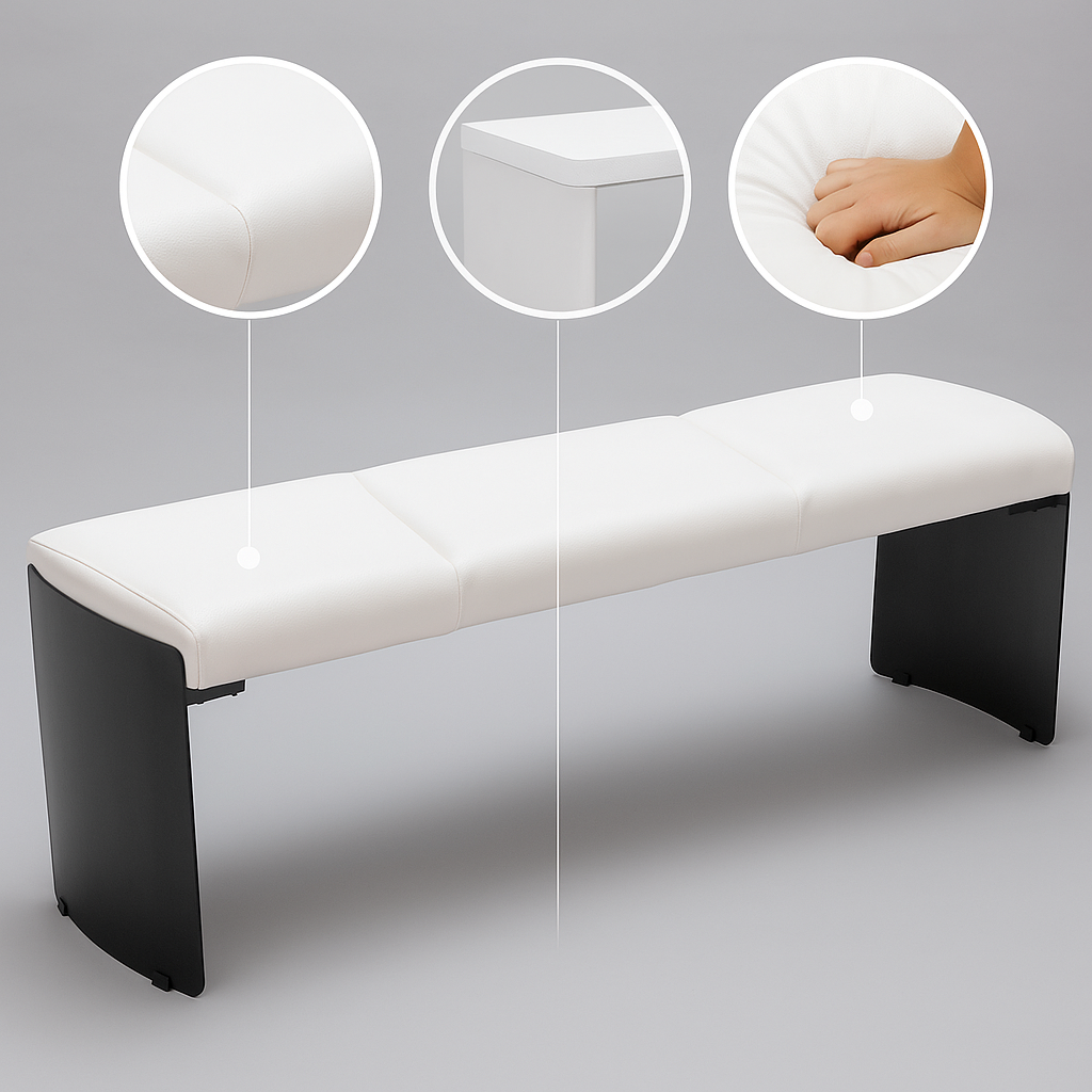 Mur Bench White – Modern Upholstered Accent Bench | Zuo Modern | Trufairs