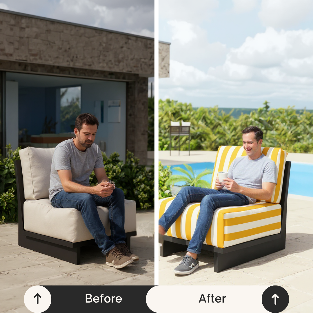 Shoreline Accent Chair Yellow – Vibrant Modern Outdoor Elegance | Accent Chair | Trufairs