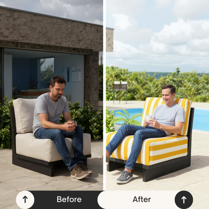 Shoreline Accent Chair Yellow – Vibrant Modern Outdoor Elegance | Accent Chair | Trufairs