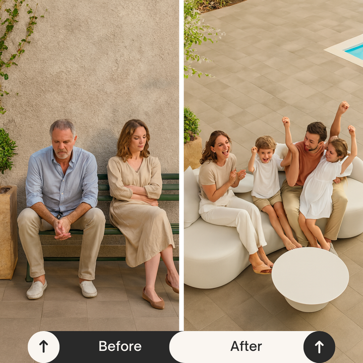 Sunny Isles Loveseat Beige – Durable Outdoor Modern Seating | Loveseat | Trufairs
