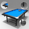 Billiards Table,Portable Pool Table, Includes Full Set of Balls, 2 Cue Sticks, Chalk, and Felt Brush,Folding Pool Table,Simple Assembly Needed,Family Movement