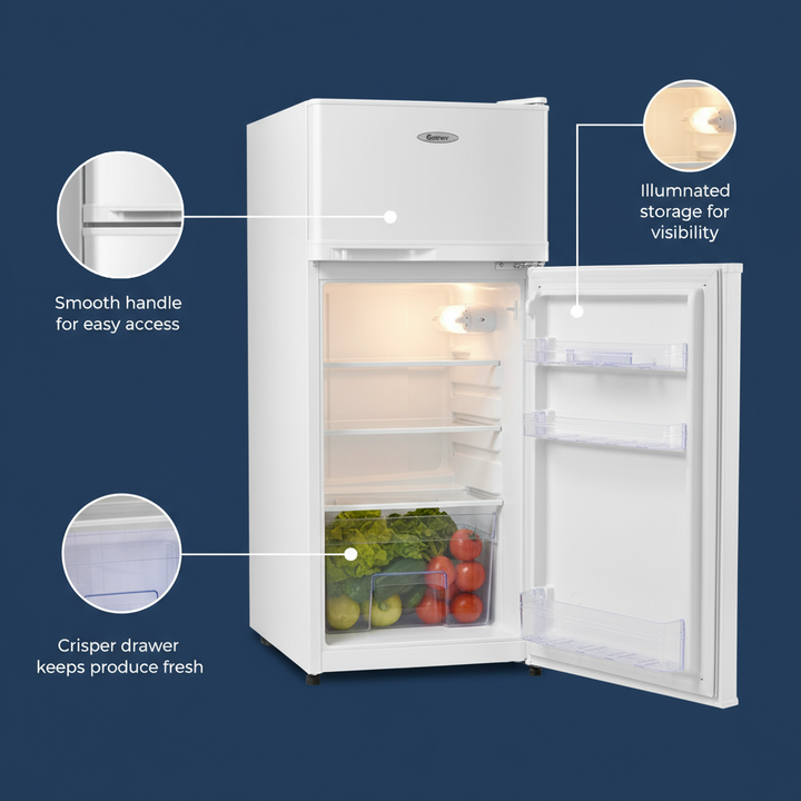 2 Doors Cold-rolled Sheet Compact Refrigerator