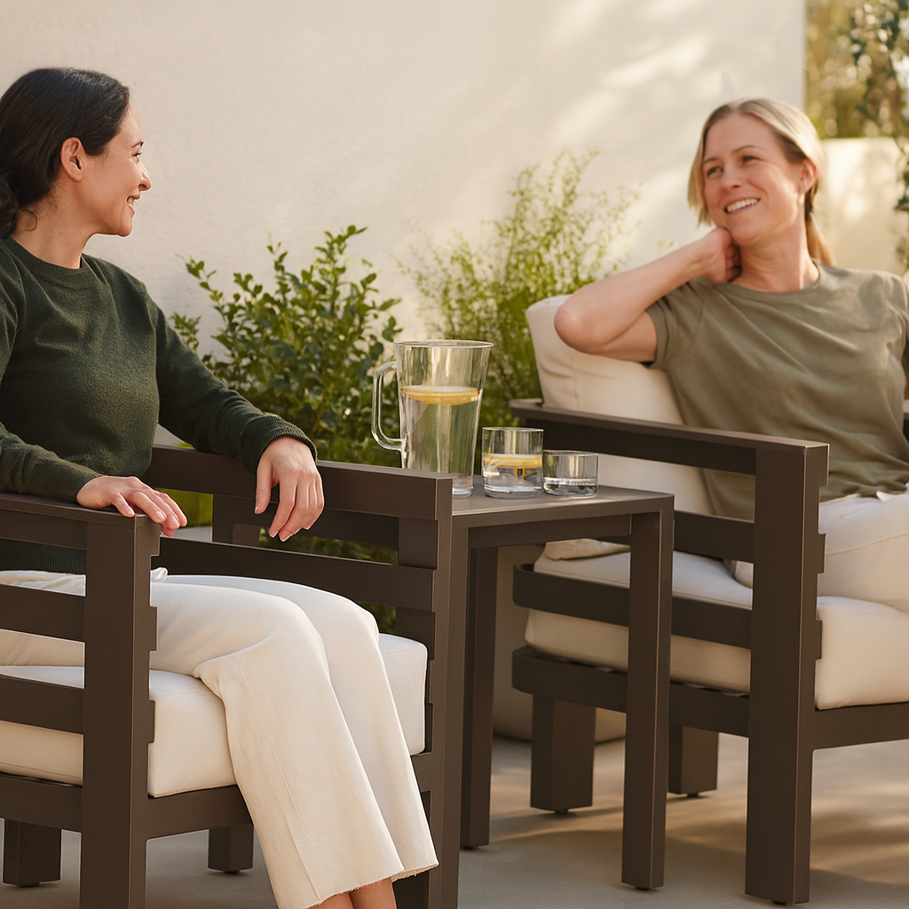 Bal Harbor Armchair White – Durable Weather-Resistant Modern Outdoor Seating | Accent Chair | Trufairs