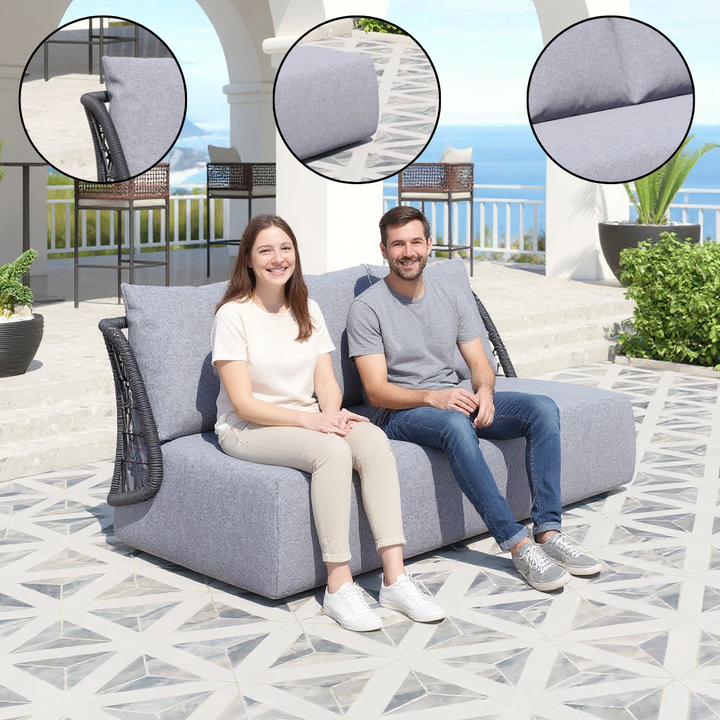 Mekan Sofa Gray – Durable Modern Outdoor Seating | Sofa | Trufairs