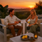 Cosmopolitan Armchair Dark Gray – Stylish Outdoor Olefin & Aluminum Chair | Patio & Lounge | Trufairs