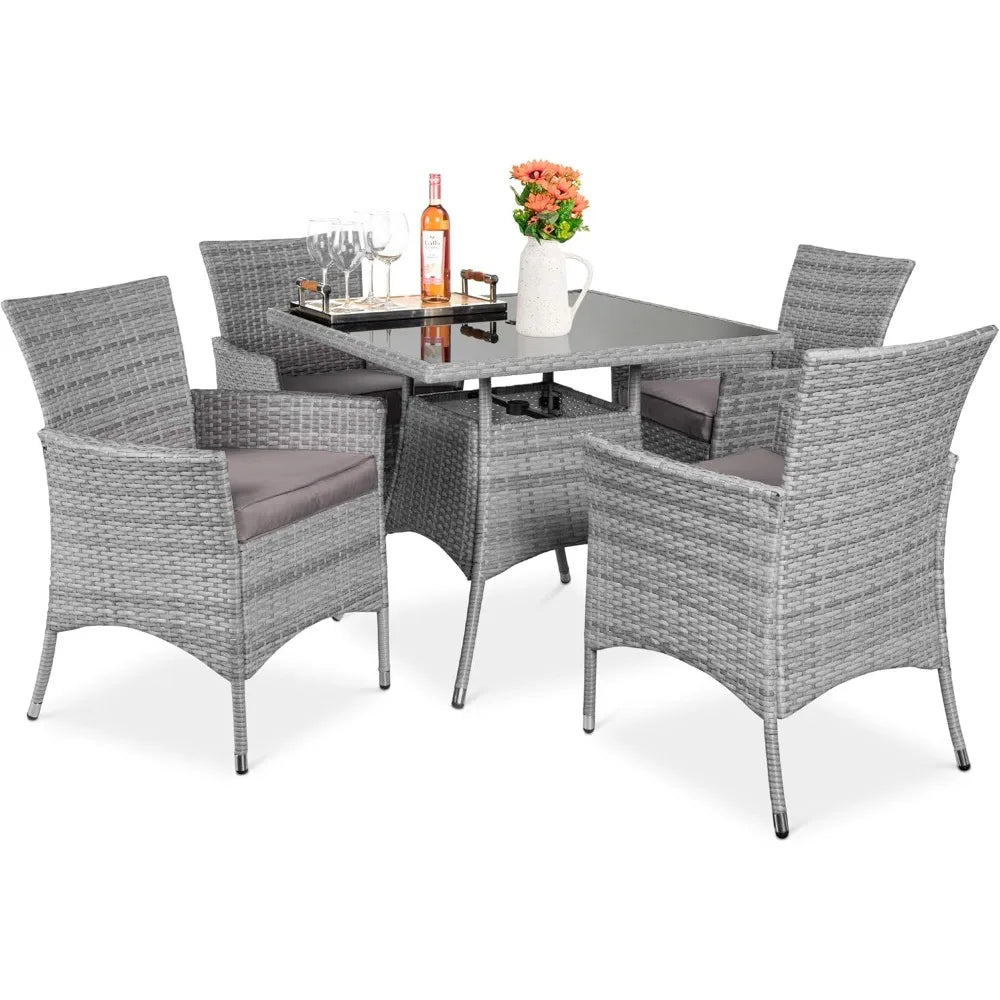 Indoor Outdoor Wicker Dining Set