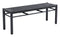 Minimalist Black Aluminum Bench – Sleek Versatility & Modern Durability | Indoor Outdoor Accent | Trufairs