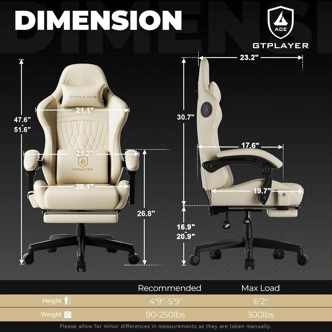 Ivory Ergonomic Gaming Chair 