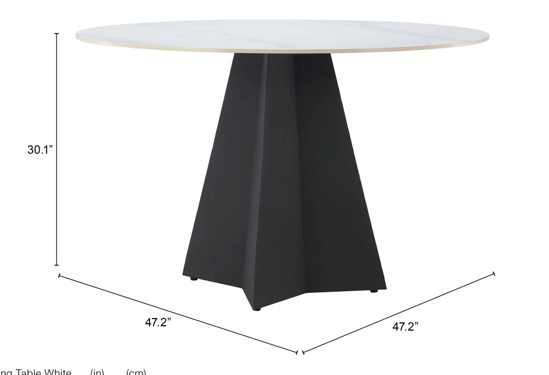 Izar Dining Table White